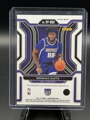 2021-22 Prizm Penmanship Neemias Queta Orange Cracked Ice Auto RC Celtics RP-NQU