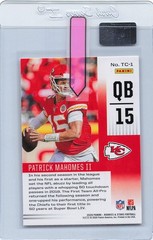 2020 Panini Rookies & Stars – Touchdown Club Patrick Mahomes II #TC-1