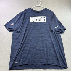 Nike Tennessee Titans Polyester Shirt Navy Blue Black Mens 3xL Xxxl