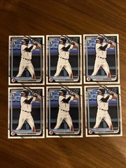 2024 Bowman Draft Paper Carter Johnson Miami Marlins #BD-12 6 Card Lot