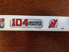 Martin Brodeur NJ Devils NHL Record 104 Shutouts Mini Stick Prudential Center SG