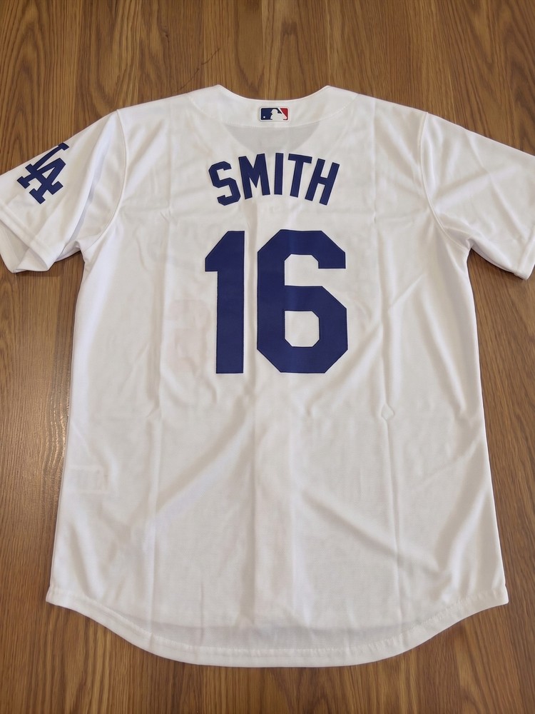 Will Smith #16 Dodgers White Home Jersey Adult Size S