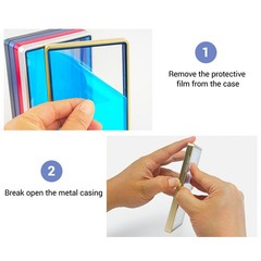 10pcs/set Magnetic Metal Slab Bumper Case UV-Resistant For 35pt PSA Graded Cards