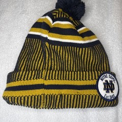 Notre Dame Fighting Irish Knit Beanie Pom Hat New Era EST 1842 Irish