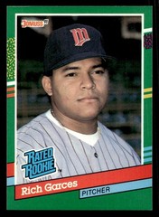 1991 Donruss – Rich Garces Baseball card #420 Minnesota Twins Raw Trading Card