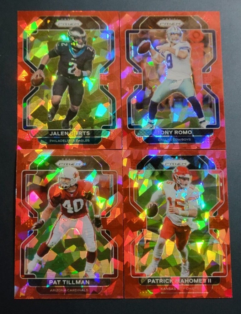2021 Prizm Football RED ICE PRIZMS 1-248 You Pick the Card