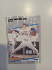 ⚾️ Orel Hershiser 1989 Fleer #62 Los Angeles Dodgers FREE SHIPPING ⚾️