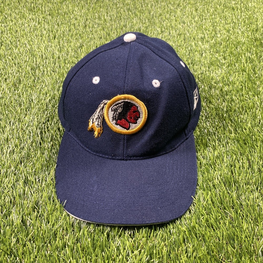 VTG Washington Redskins Reebok Hat Mens Adjustable Blue 80% Wool