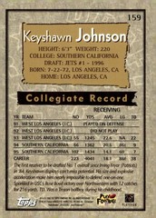 1996 Topps Chrome #159 Keyshawn Johnson Rookie RC