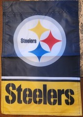 Pittsburgh Steelers 12 X 18 Inches Double Sided NFL Football Garden Flag