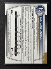 2025 Bowman Chrome Jac Caglianone Laser Refractor Kansas City Royals