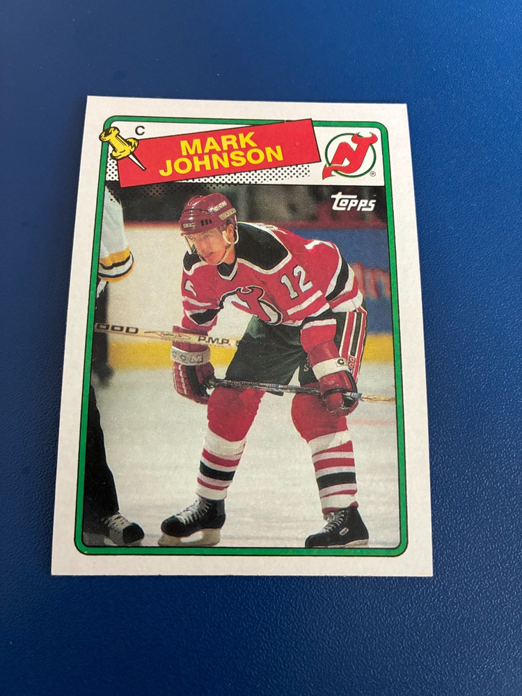1988-89 TOPPS HOCKEY #145 Mark Johnson – Devils