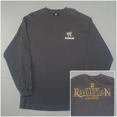 WWE Crew Shirt Mens XL 2005 New Years Revolution Puerto Rico Elimination Chamber