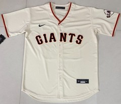BARRY BONDS #25 SAN FRANCISCO GIANTS RETRO JERSEY CREAM Large