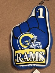 St. Louis RAMS Finger Suction Cup Mount 9 Inches Two Sided NFL Good Stuff Brand