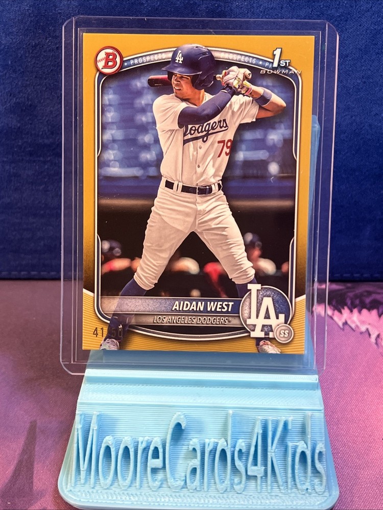 2025 Bowman Draft #BD-6 Aidan West 1st Prospect Base Gold 41/50