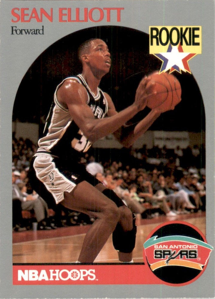 1990-91 Hoops Sean Elliott Rookie San Antonio Spurs #267