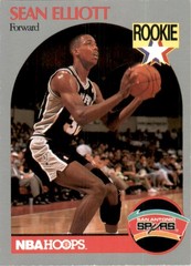 1990-91 Hoops Sean Elliott Rookie San Antonio Spurs #267