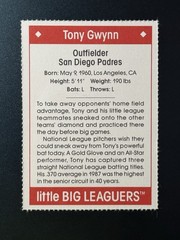 1990 LITTLE BIG LEAGUERS PERFORATED Tony Gwynn