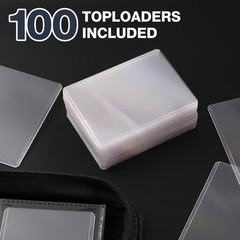 Top Loader Binder 9 Pocket, Holds 360 Toploaders, 100 Toploaders INCLUDED | Topl