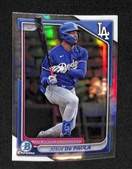 2024 Bowman Draft – Josue De Paula Chrome Refractor #BDC-47 Dodgers
