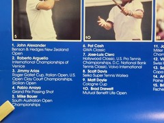 Volvo Grand Prix 1983 Champions Poster ATP Tennis 19×24 McEnroe Noah Connors Vnt