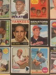 1950s 60s 70s Vintage Topps Hof Lot(125) Aaron Banks Berra Clemente Mantle Mays