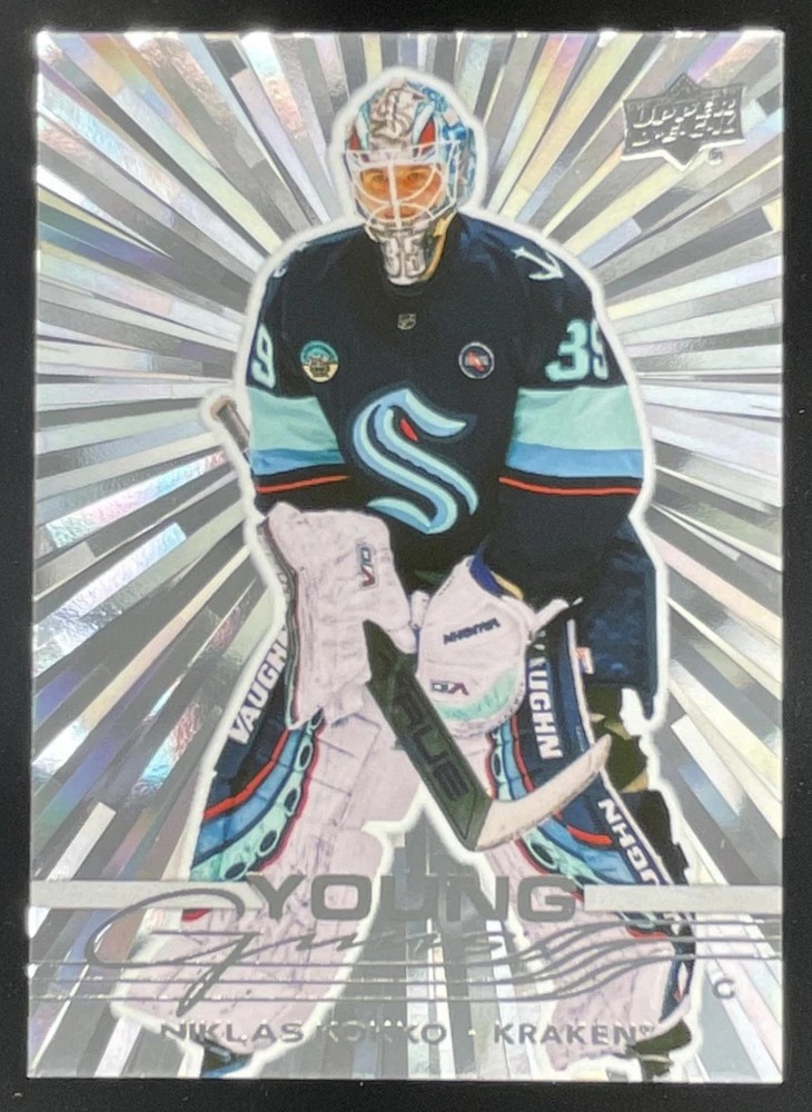 2025-26 Upper Deck Series 1 Outburst Silver #220 Niklas Kokko Young Guns RC