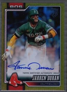 2026 Topps #560 Jarren Duran Flagship Real One Autographs Gold Foil #/50