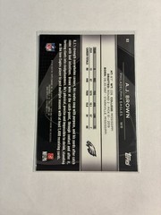 2025 Topps Chrome Black A.J. Brown Blue Wave Refractor #/150 Eagles