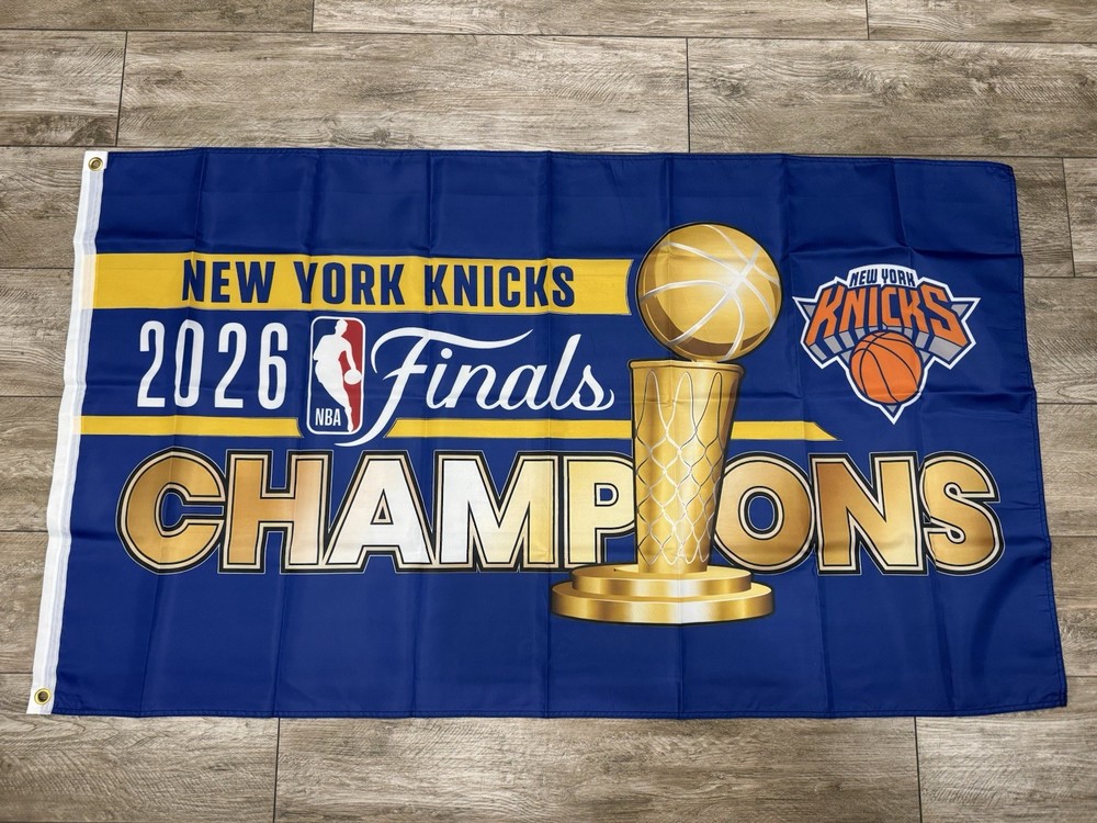 NEW YORK KNICKS 2026 NBA CHAMPIONS FLAG BANNER – 3×5 FT