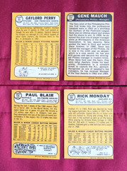 1968 Topps Baseball lot, 40 different, Mostly EX, w/ Gaylord Perry, Rick Monday