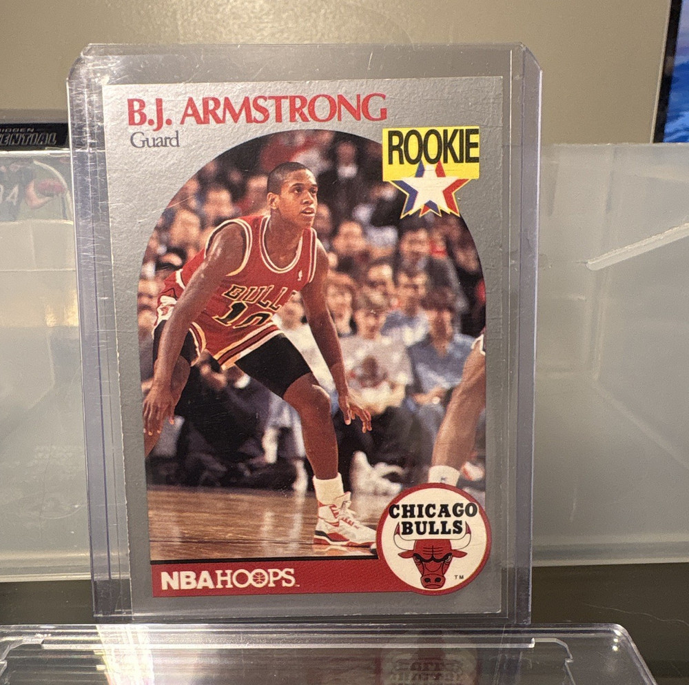 B.J. Armstrong 1990-91 NBA Hoops Chicago Bulls #60 Rookie Base Set