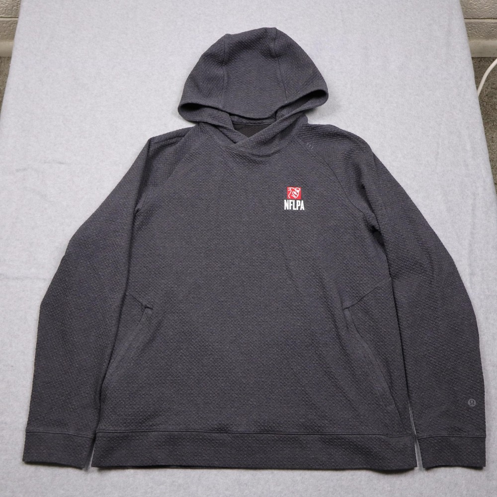 Lululemon At Ease NFLPA Hoodie Men Large Dark Gray/Black NFL Football Sweatshirt