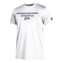 Georgia Southern Eagles Adidas NCAA Men&rsquo;s White Clima Tech Short Sleeve T-Shirt