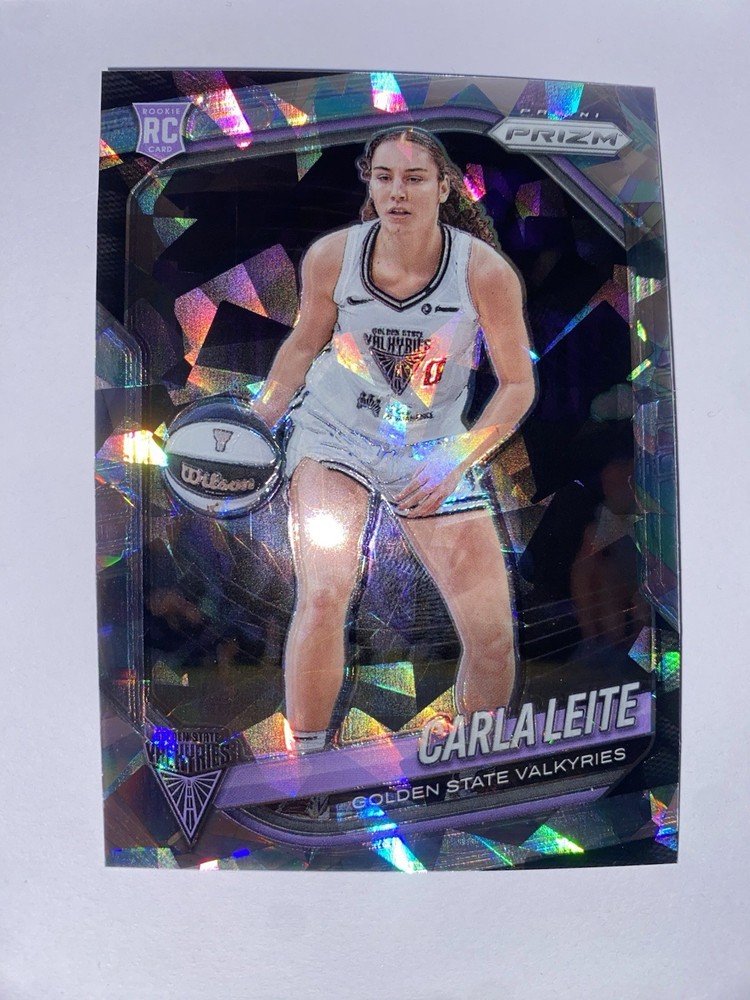 2025 WNBA Prizm Carla Leite Cracked Ice #6 RC Golden State Valkyries