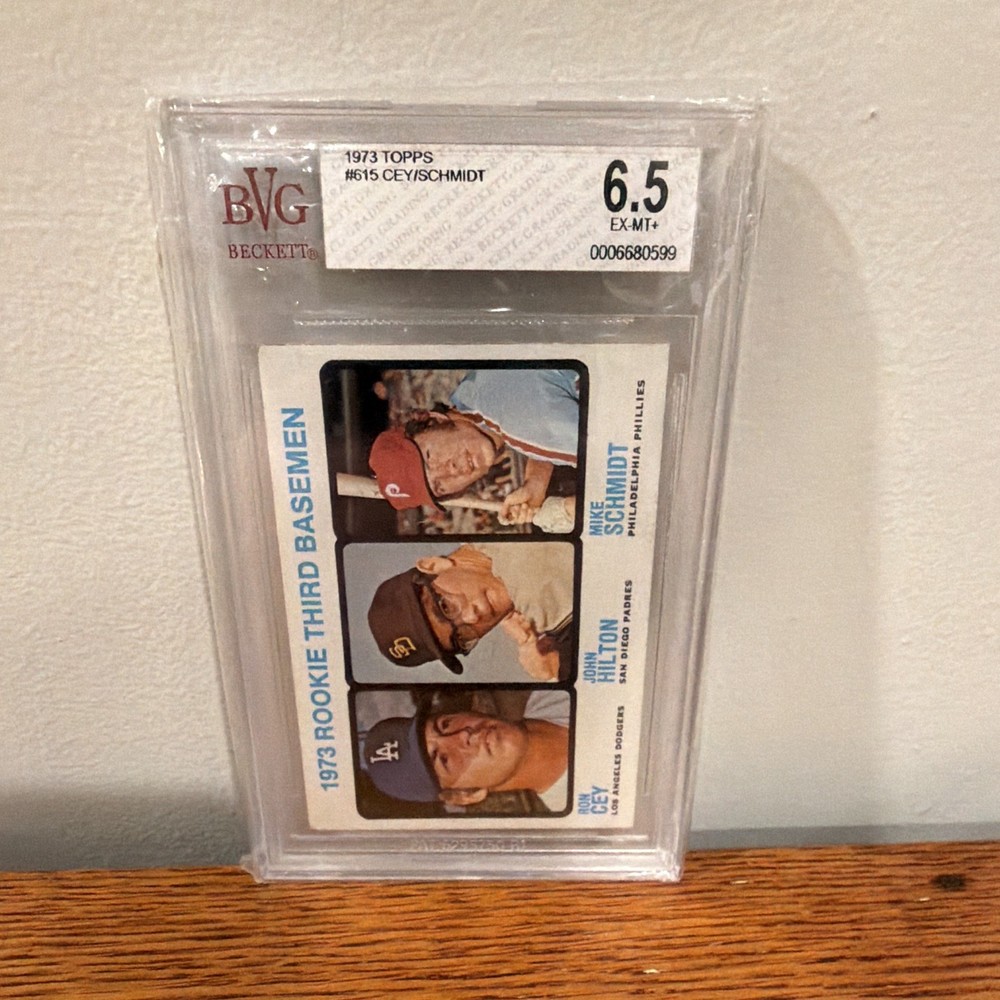 1973 Topps #615 Mike Schmidt RC Rookie BGS (Beckett) 6.5 Cey Hilton HO