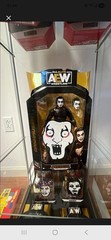 AEW Unrivaled DANHAUSEN Signed Figure with Art Sketch Drawn by Danhausen WWE