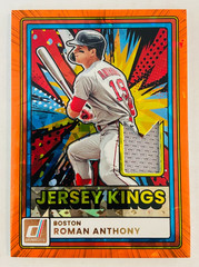 2026 Panini Donruss ROMAN ANTHONY Jersey Kings Orange Cracked Ice Relic