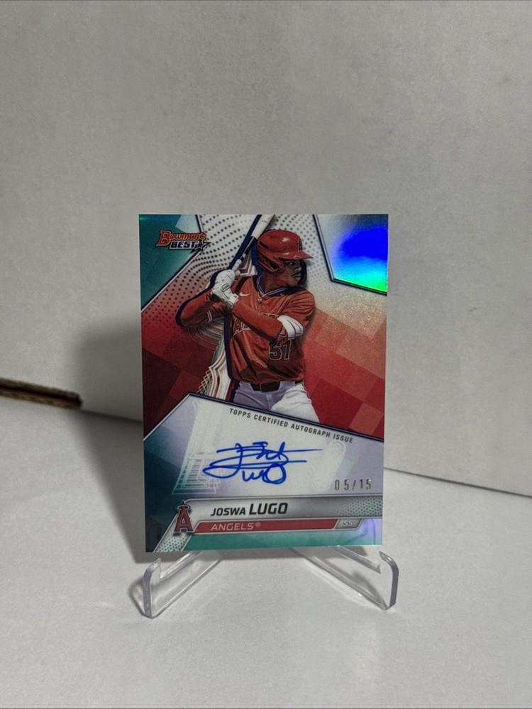 Topps 2005 Bowman&rsquo;s Best Joswa Lugo Auto Los Angeles Angels #05/15 🔥🔥