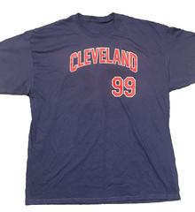 Major League Movie Cleveland Indians « #99 Wild Things » Blue T-shirt Size XL