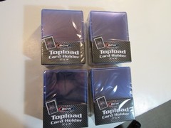 3&Prime;x4&Prime; Sport Cards BCW Top Loads – Std. 20-35 Pt Cards, 4 Packs of 25 – 100 TOTAL
