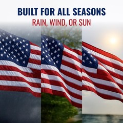 Outdoor American Flags 3×5 Residential – 36 inches x 60 inches, Multicolor