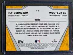2024 Bowman Chrome International Impact Ha-Seong Kim, Woo Suk Go #II-19 (RC) 🔥