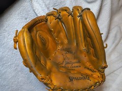 Spalding Baseball Glove Carl Yastrzemski 42-3421 Triple Crown Mitt RHT Great 2