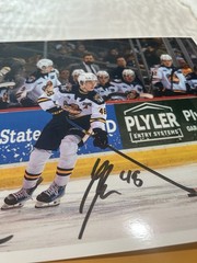 2025 Matthew Schaefer Autographed 8 1/2 x 11 Photo Erie Otters COA Signed