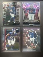 Panini 2025 NFL New York Giants 4-Card Lot Jaxson Dart RC Prizm Fireworks