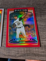 2006 Topps Chrome red Refractor 36/90 Paul Maholm #320 rare fresh out of package