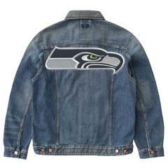 Seattle Seahawks Football Logo Large Size 12.5 in x 4.3 in Sew Iron on Patches