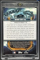 Bobby Witt Jr RARE UFO REFRACTOR INVESTMENT CARD TOPPS CHROME ROYALS MVP MINT